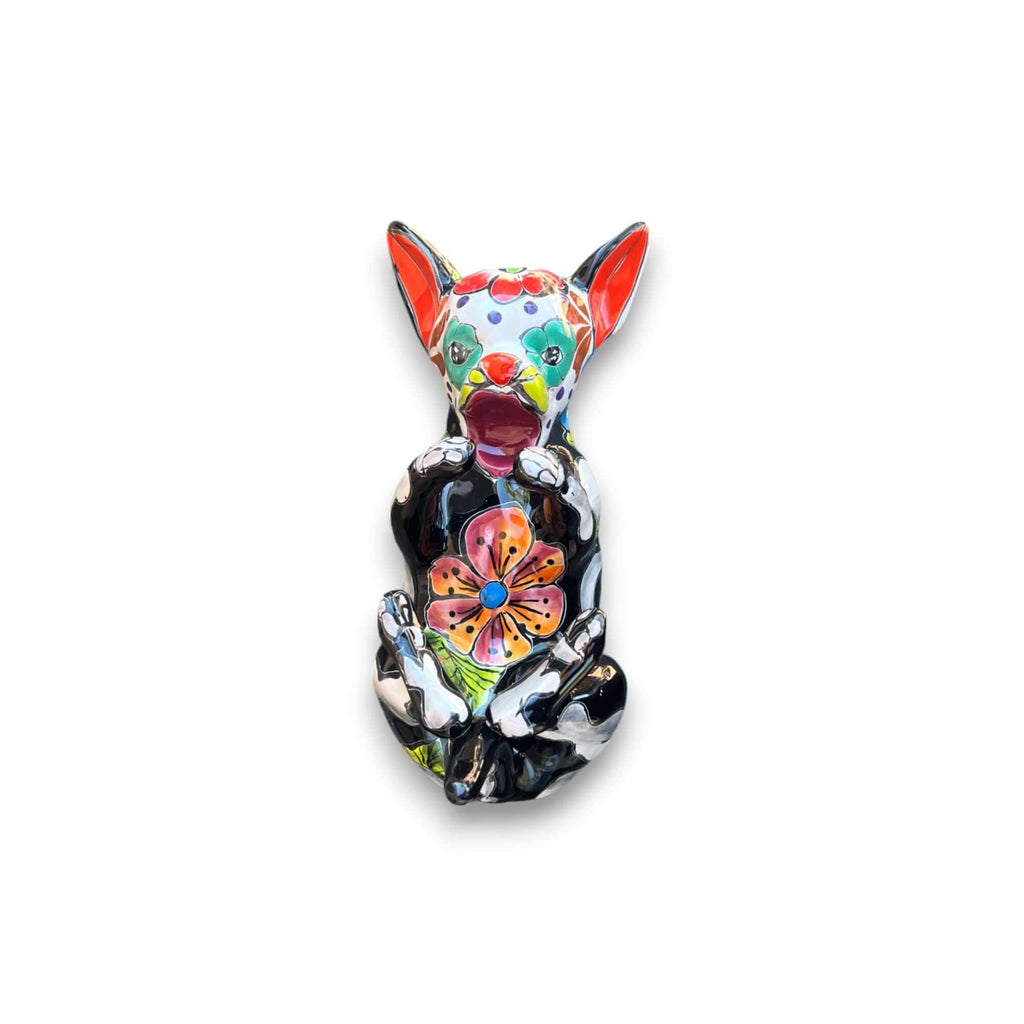 Talavera Figurine | Talavera Chihuahua Bottle Holder