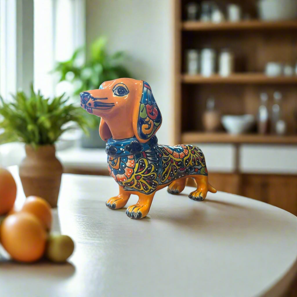 Talavera Statue | Talavera Dachshund Statue