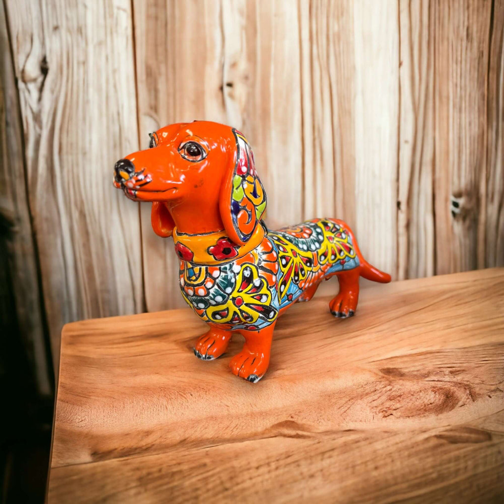 Talavera Statue | Talavera Dachshund Statue