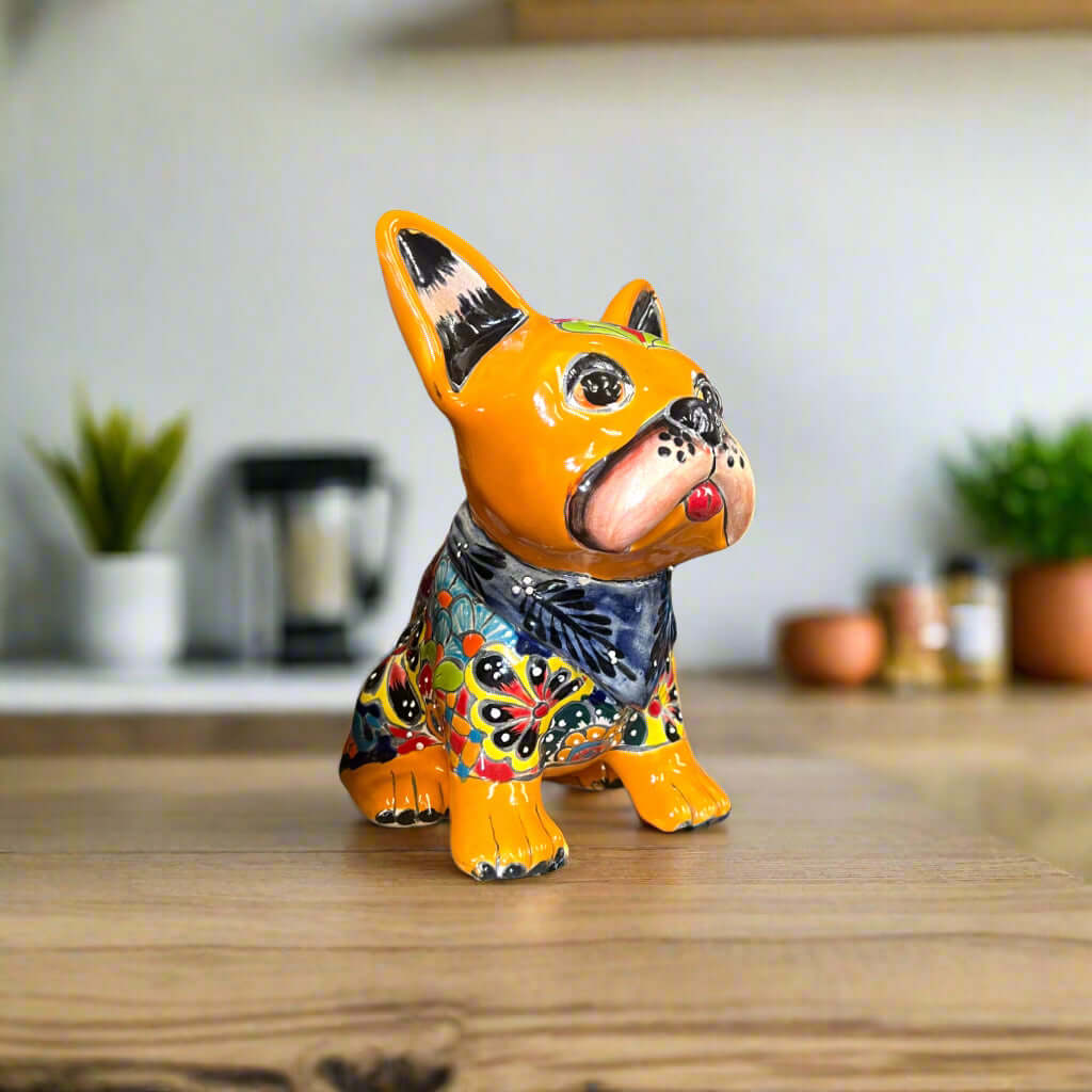 Talavera Figurine | Talavera French Bulldog