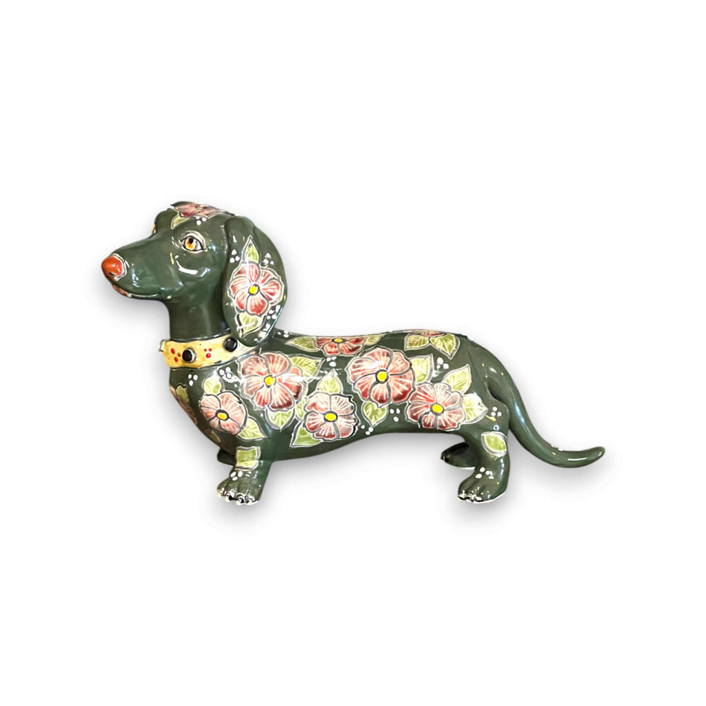 Talavera Statue | Talavera Dachshund Statue