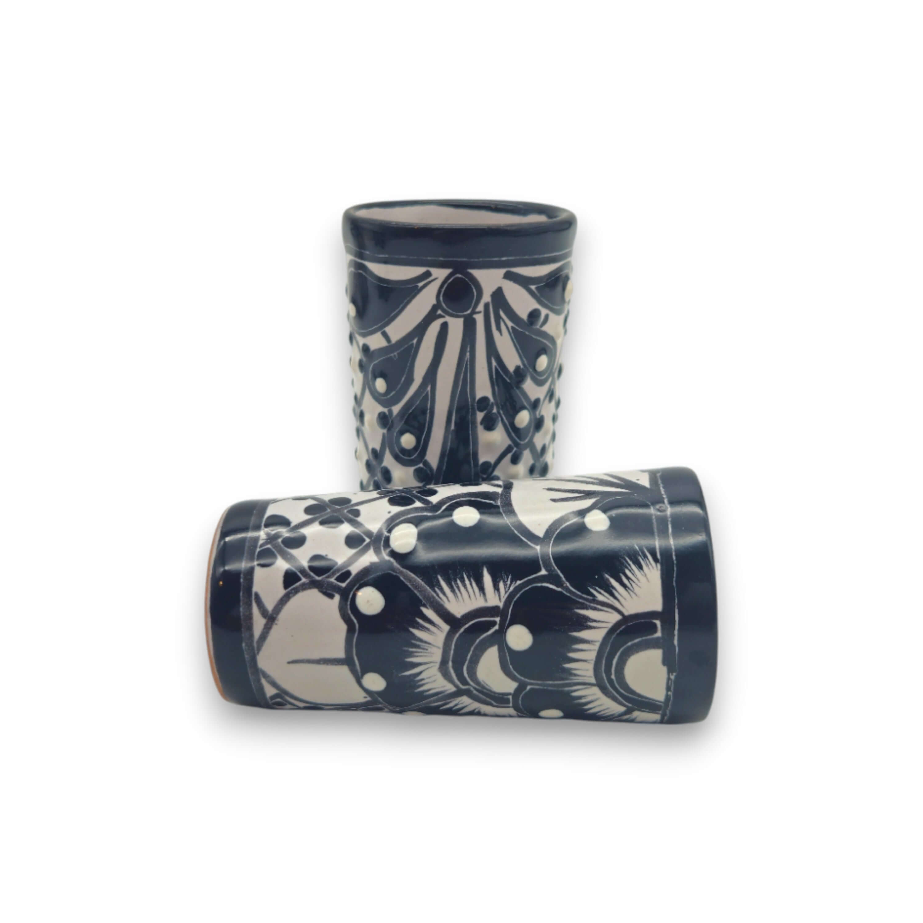Mexican Decanter | Talavera Skull Decanter with 6 Shot Glasses