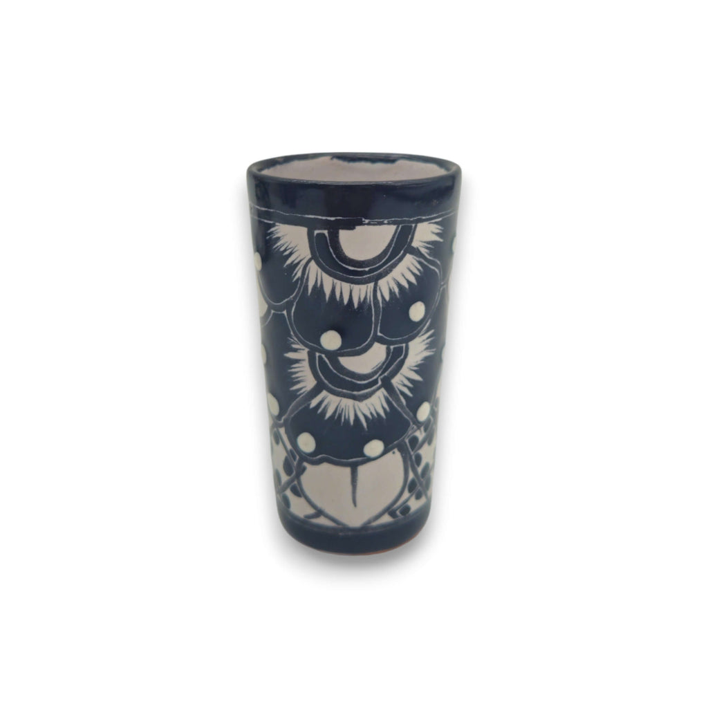 Mexican Decanter | Talavera Skull Decanter with 6 Shot Glasses