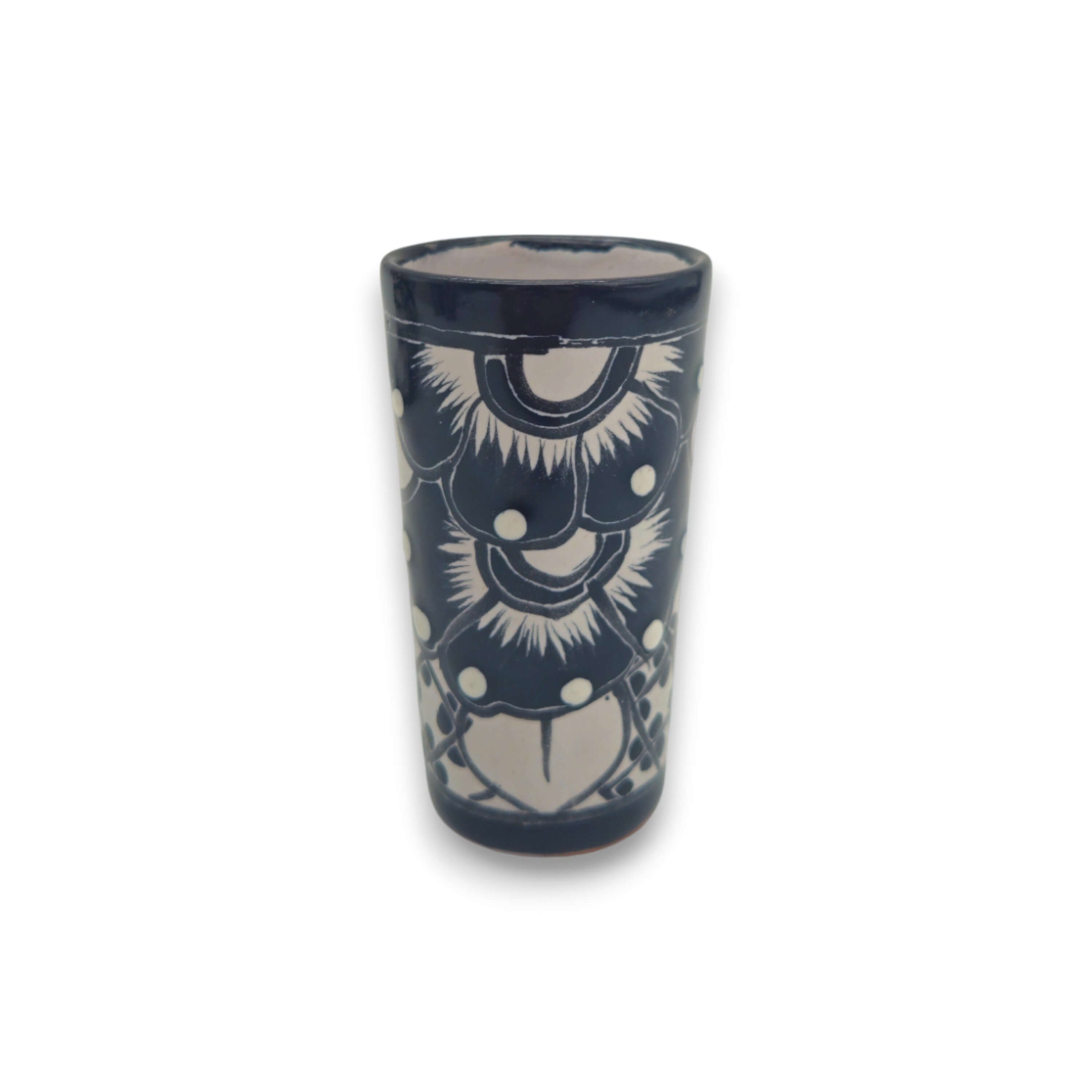 Mexican Decanter | Talavera Skull Decanter with 6 Shot Glasses