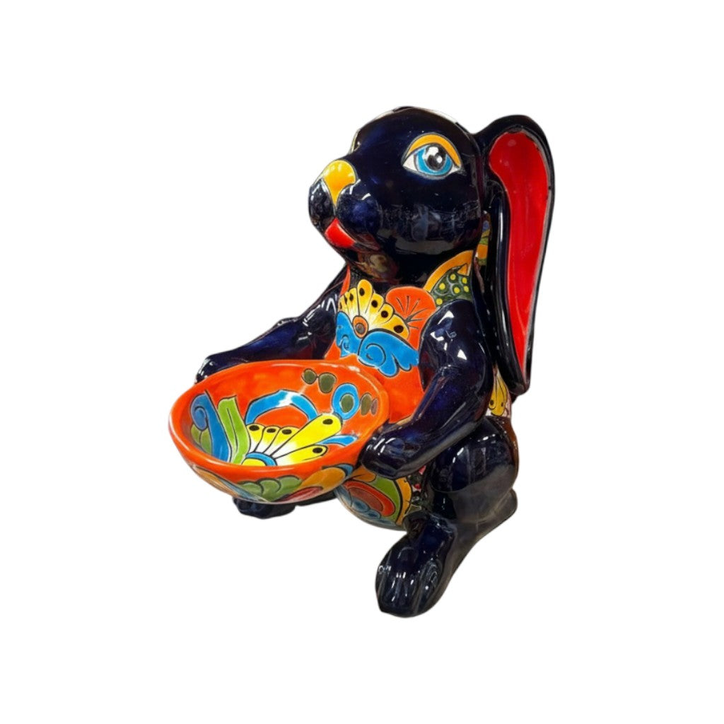 Talavera Statue | Vibrant Handmade Talavera Bunny Statue