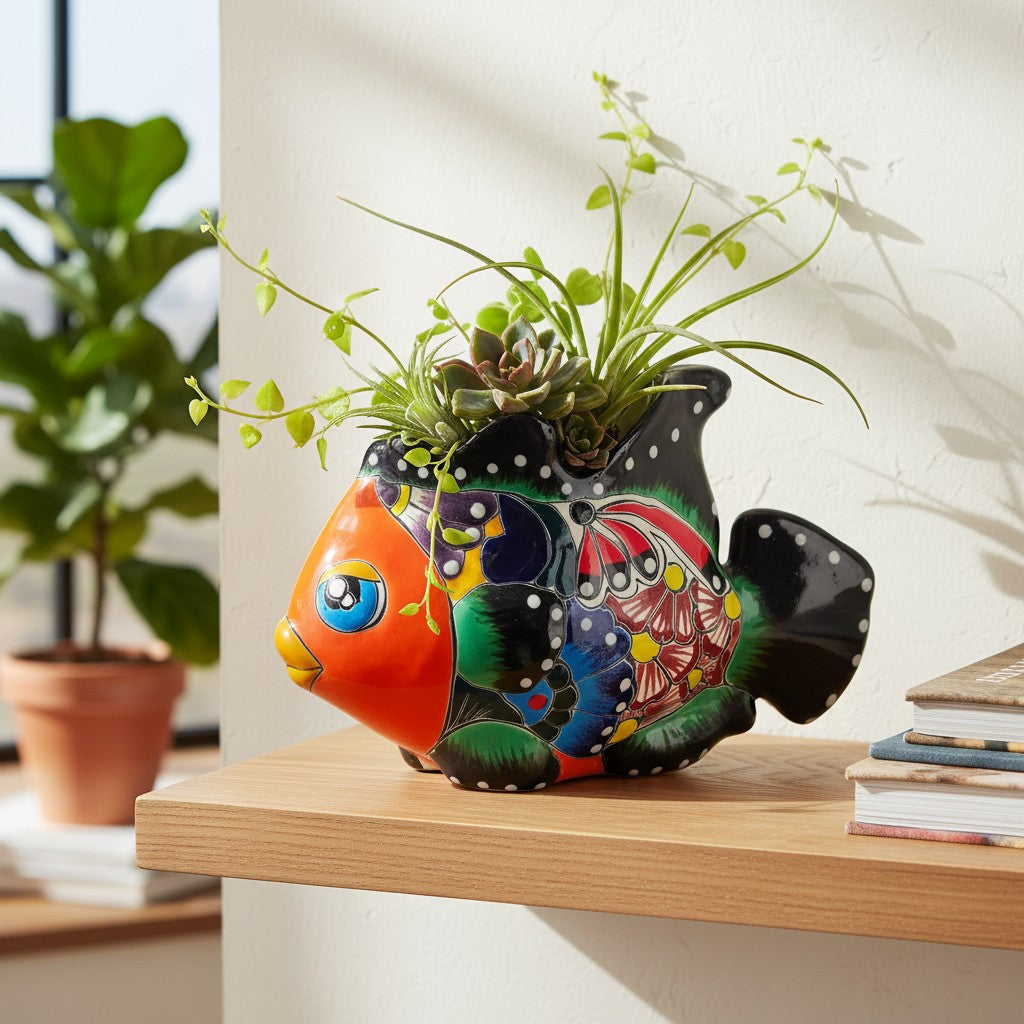 Talavera Planter | Talavera Fish Planter
