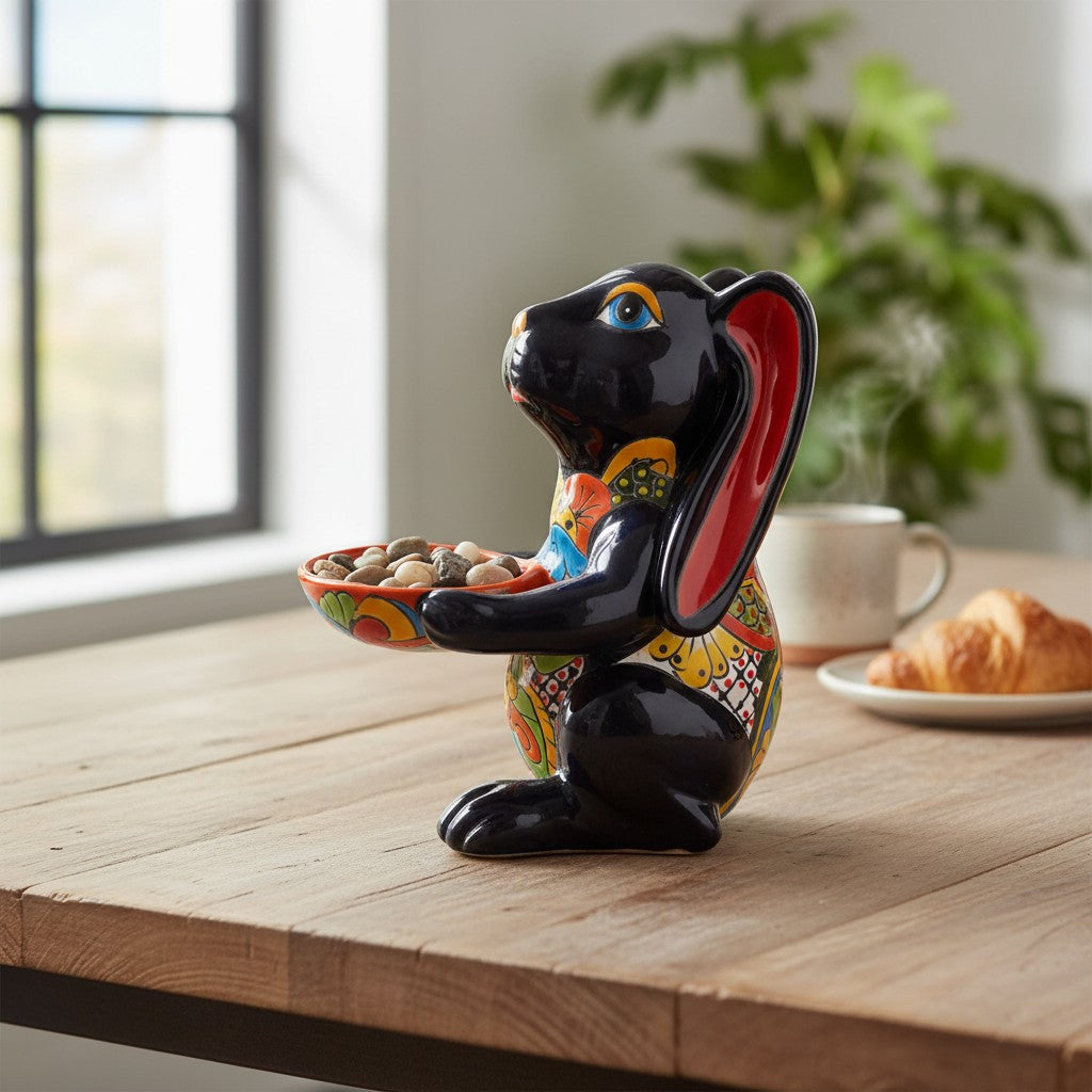 Talavera Statue | Vibrant Handmade Talavera Bunny Statue