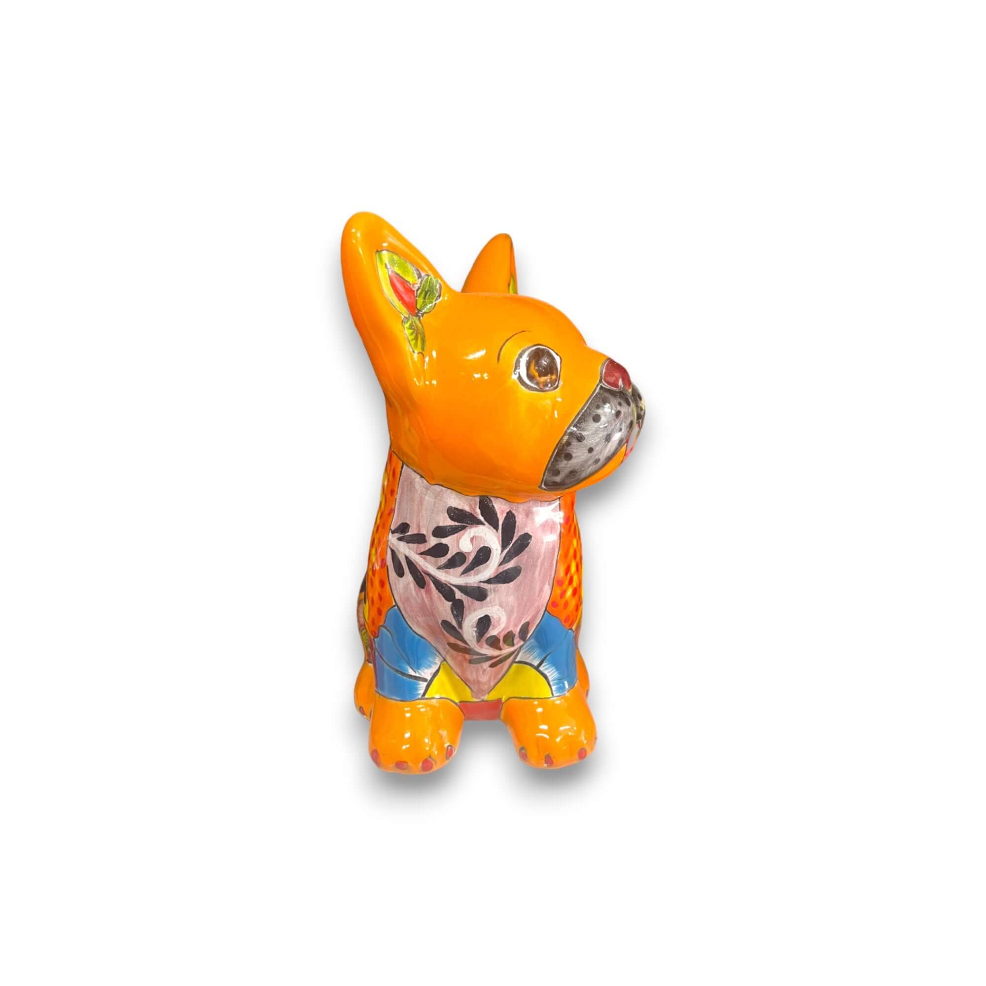 Talavera Statue | Medium Talavera French Bulldog Statue