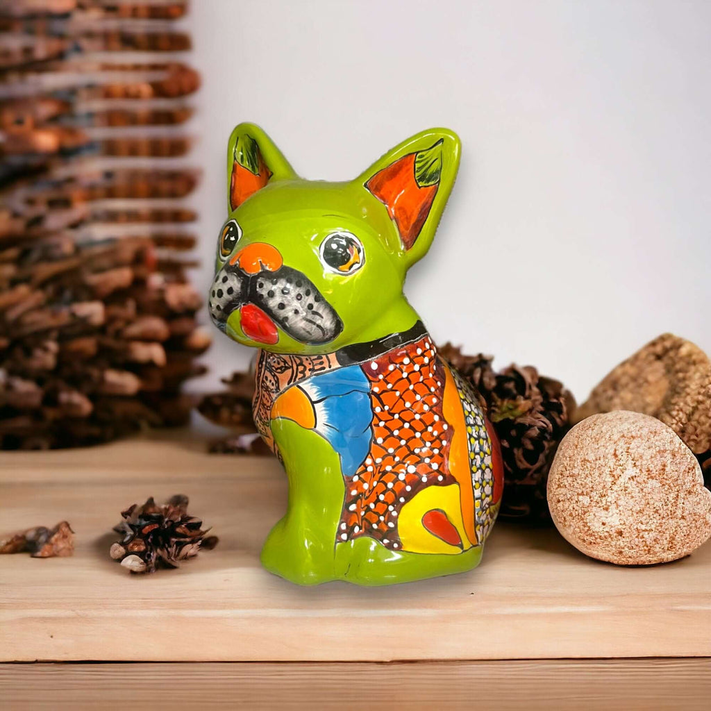 Talavera Statue | Medium Talavera French Bulldog Statue