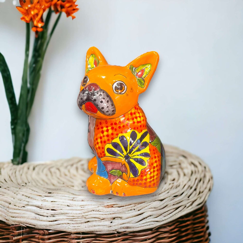 Talavera Statue | Medium Talavera French Bulldog Statue