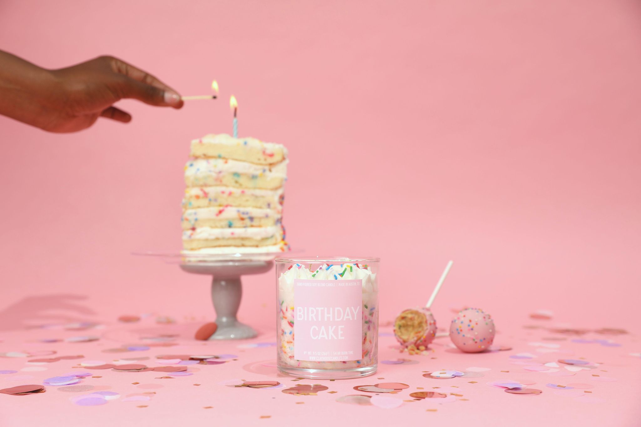 Candle | Birthday Cake Container Candle