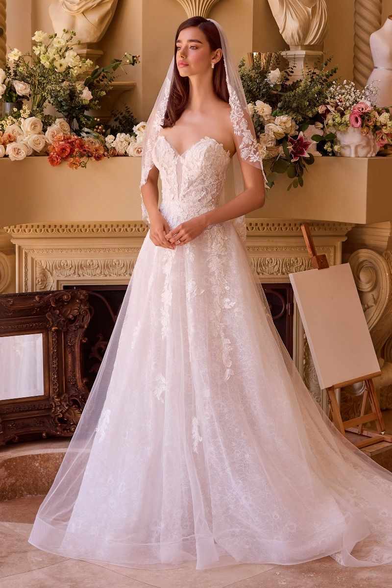 Wedding Dress | Deep Sweetheart Strapless Bridal Ball Gown