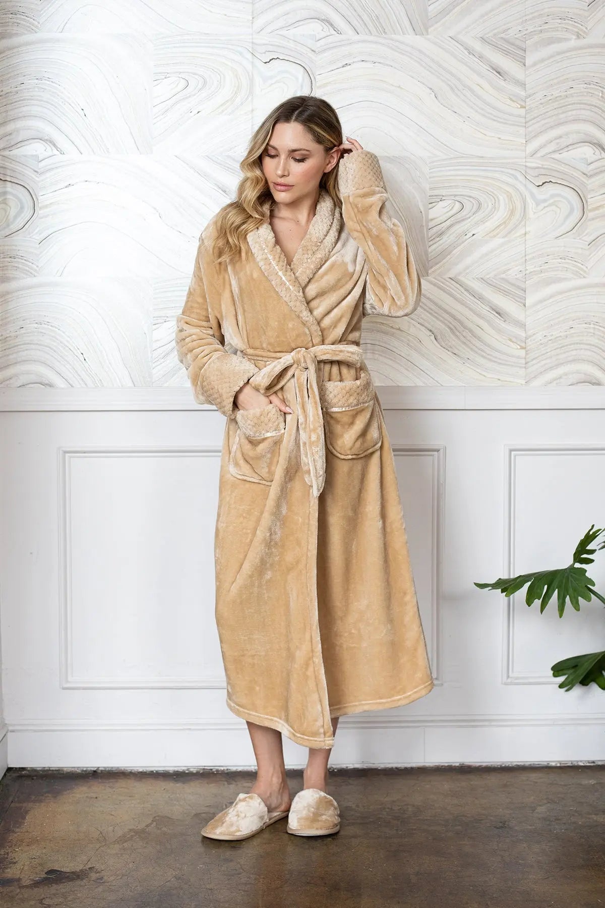 Women'S Ultra Soft Plush Bathrobe