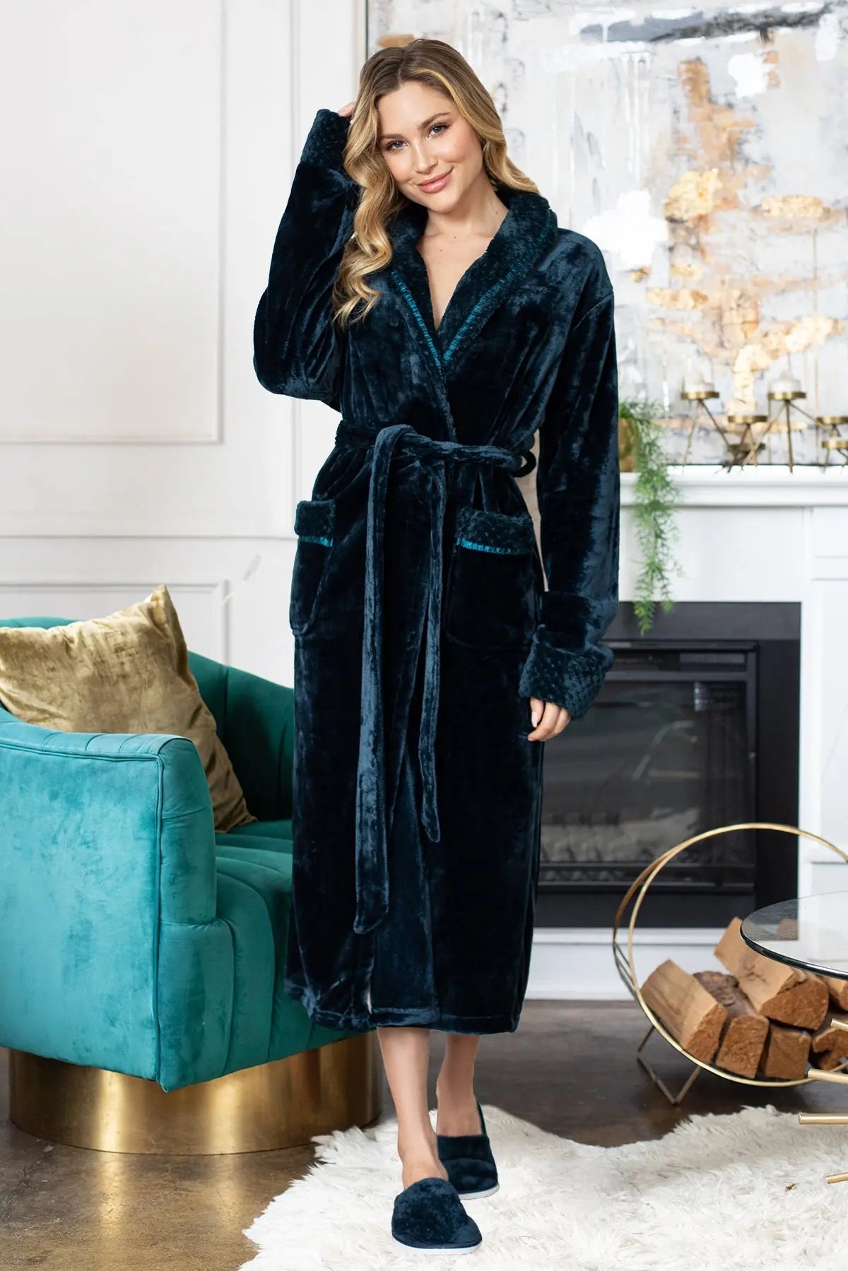 Women'S Ultra Soft Plush Bathrobe
