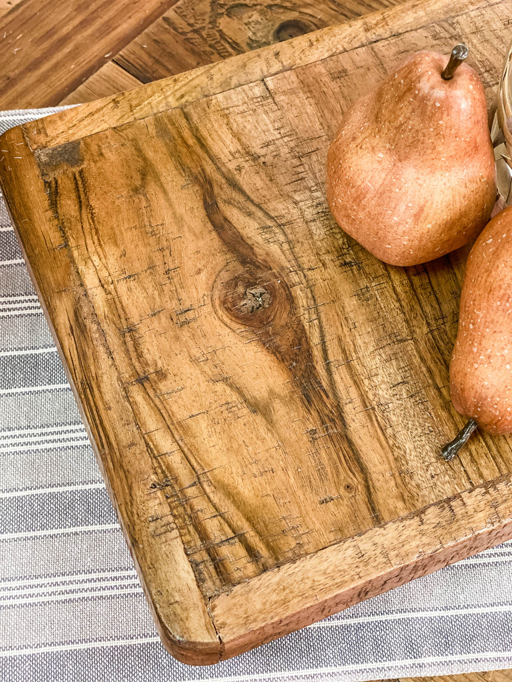 Tabletop | Rustic Wood Display Riser with Hairpin Legs