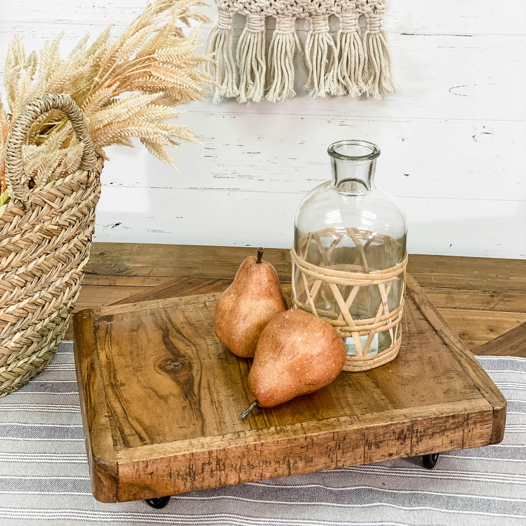 Tabletop | Rustic Wood Display Riser with Hairpin Legs