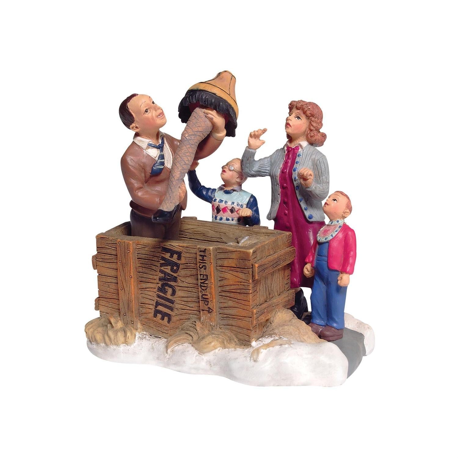 Isn't It Beautiful is a Christmas village decor piece suited for seasonal displays, collector shelves, holiday scenes, and festive gifting.
