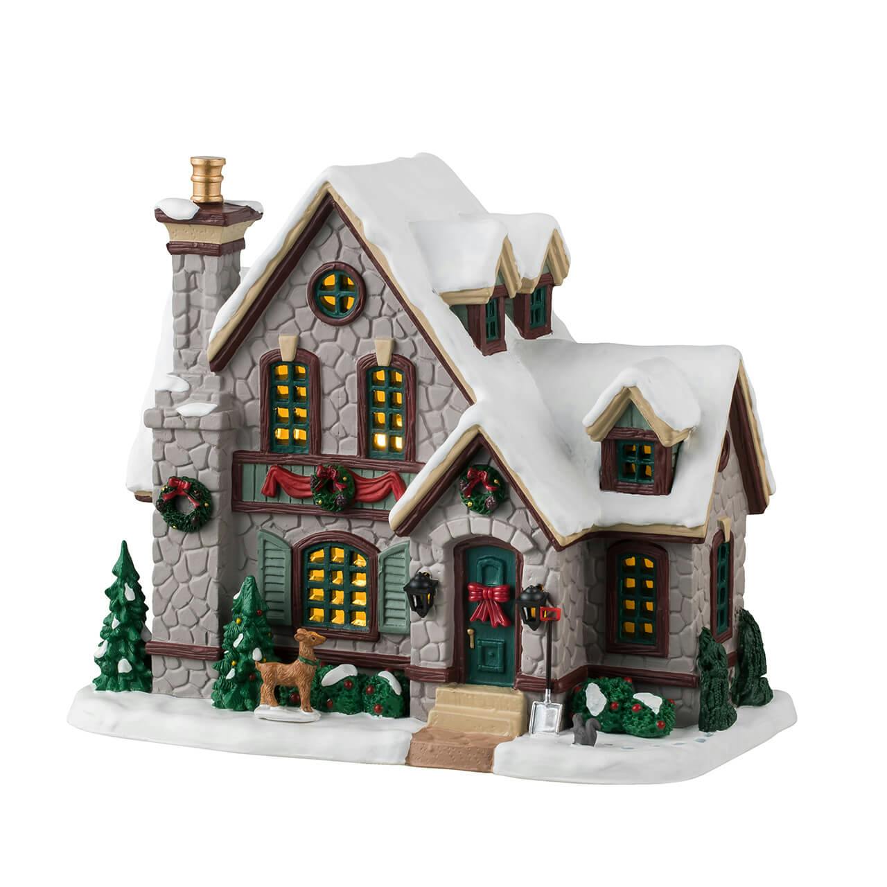 White Christmas House is a holiday decor accent selected for mantels, shelves, trees, stockings, entryways, holiday displays, and seasonal gift giving. Details from the listing include Approximately 6. A seasonal choice for holiday decorators, collectors, hosts, ornament lovers, and festive gift giving. Listing details help shoppers compare the item type, use, style, and intended recipient before purchase.